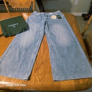 Halara Womens Relaxed Fit, Wide Leg Jeans